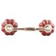 Cherry Golden Line Ceramic Melon Bridge Handle